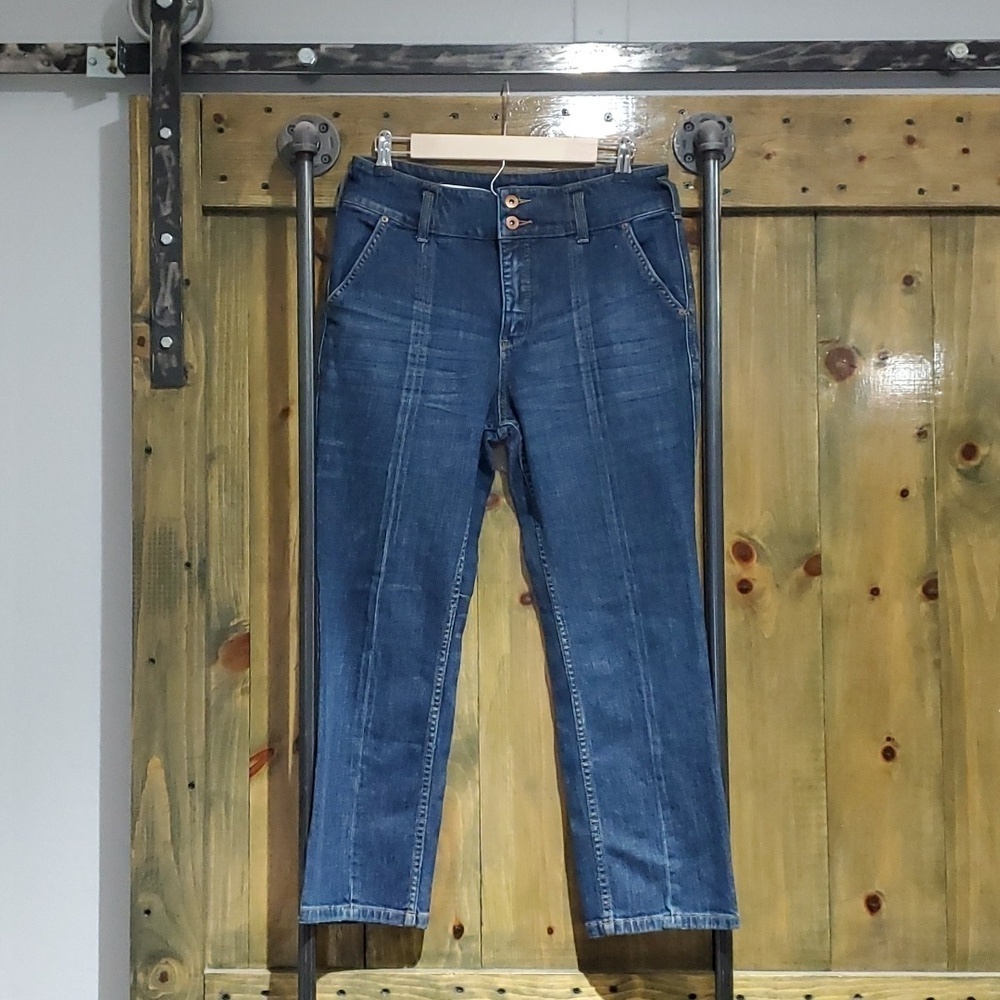 DENIM PILCRO ANTHROPOLOGIE JEANS CROPPED ANKLE SIZE 29